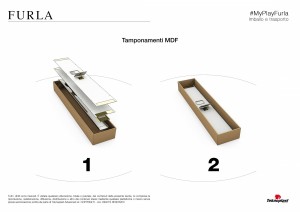 Tavola descrittiva espositore Furla