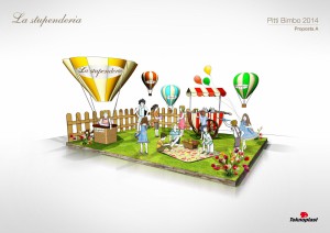 Progettazione stand - Pitti Bimbo Firenze - Proposta creativa